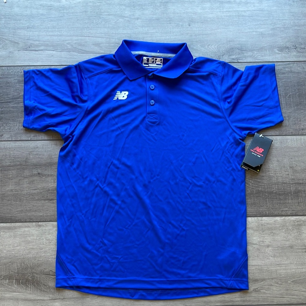 NWT Mens size medium new balance tech polo